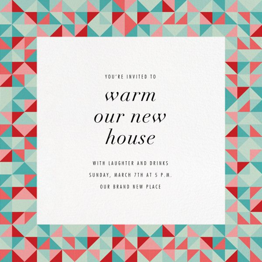 Quilt Block - Invite - Housewarming Invitation by Paperless Post