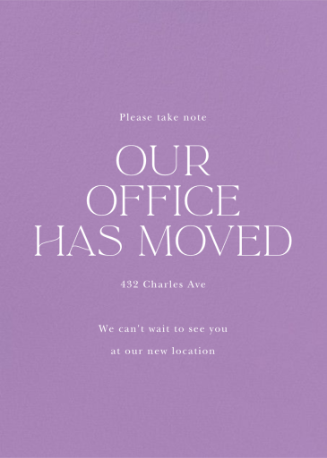 Lilac - Business Greeting Card by Paperless Post