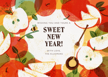 Happy Bee - Rosh Hashanah Card by Paperless Post