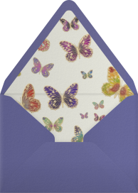 Hand Painted Butterfly Stationery - Bernard Maisner Envelope