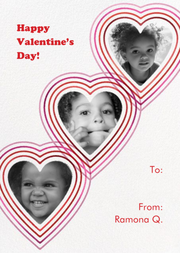 Triple Love - Valentine's Day Card by Paperless Post