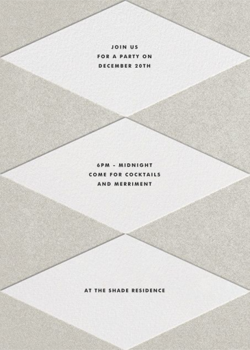 Deco Invite - Winter Party Invitation by The Indigo Bunting - Back