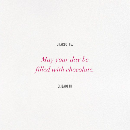 Different Strokes - Valentine's Day Card by Kelly Wearstler - Back