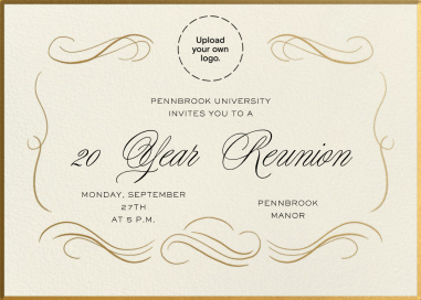 Grand Swirls - Class Reunion Invitation by Paperless Post