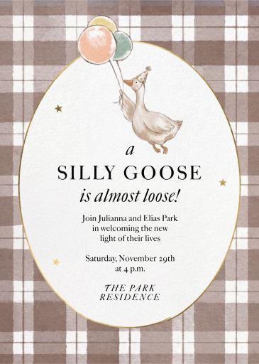 Plaid Bear - Baby Shower Invitation by Paperless Post