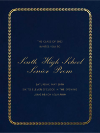 Leaf Inner Bevel Border - Prom Invitation by Paperless Post