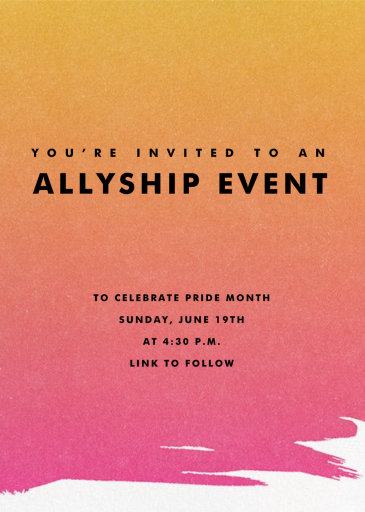 Gradient Painted - Invitation by Paperless Post