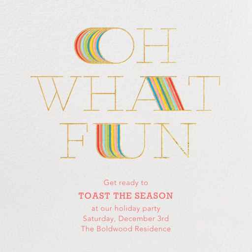 Extended Fun - Holiday Save the Date by Paperless Post