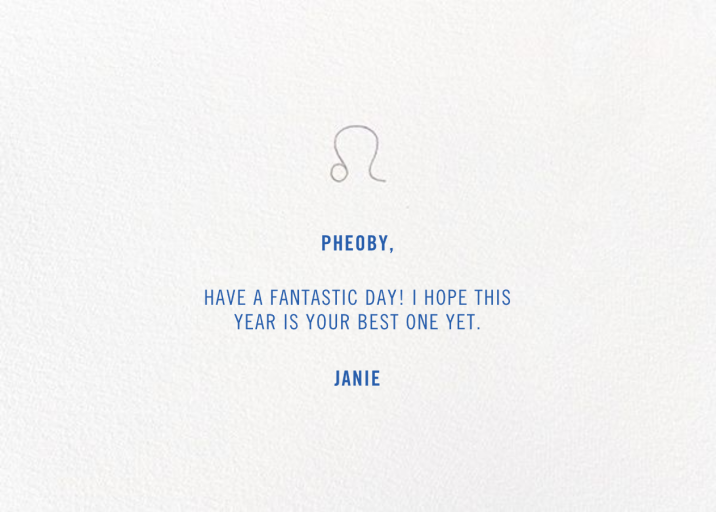 Your Season - Birthday Card by Paperless Post - Back