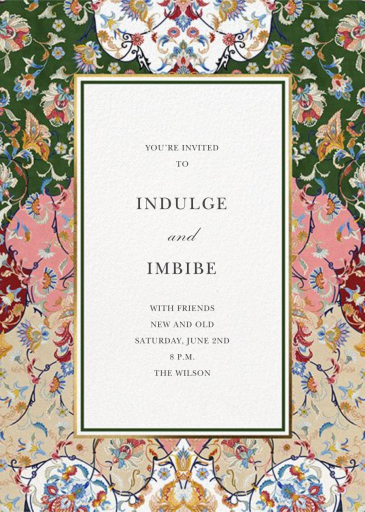 Toile Arabesque - Invitation by Oscar de la Renta