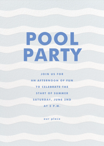 Ripple Effect - Party Invitation by Sugar Paper