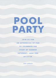 Ripple Effect - Summer Party Invitation by Sugar Paper