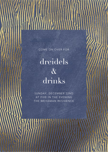 Avalon - Hanukkah Invitation by Kelly Wearstler
