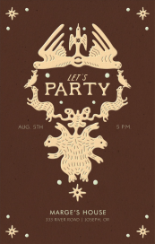 Talisman - Cocktail Party Invitation by Rubinski Works