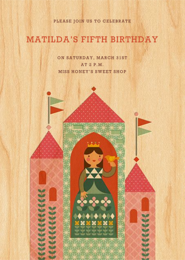 Princess Castle - First Birthday Invitation by Petit Collage