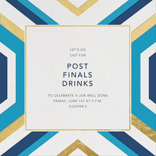 Geo - School Event Invitation by Jonathan Adler