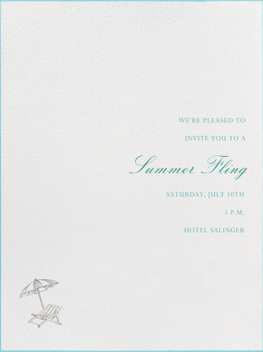 Edge Stain Ivory - Party Invitation by paperless_post