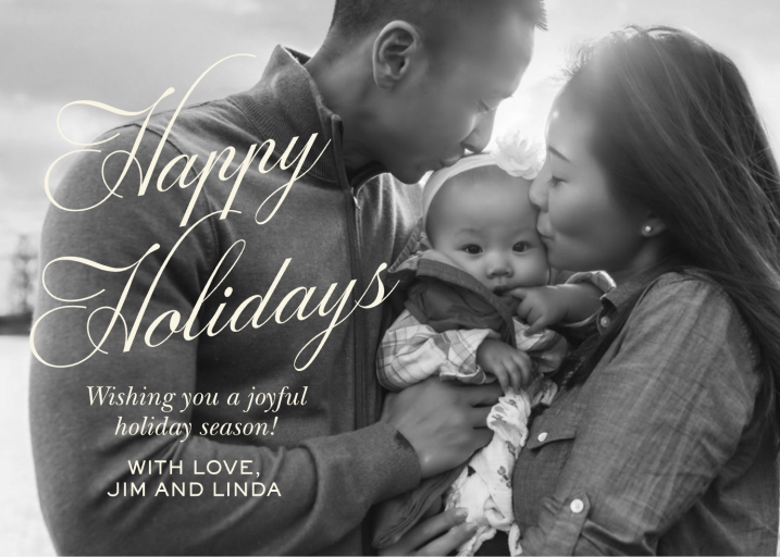 Photo Holiday Family Card
