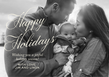 Photo Holiday Family Card