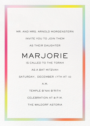 Mitzvah Lighting (Photo) - Bar & Bat Mitzvah Invitation by Paperless Post - Back