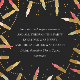 Golden Lights - Party Invitation by Paperless Post