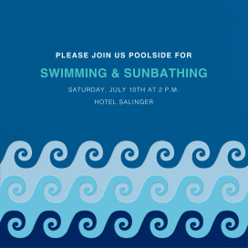 Tide Pool - Beach Party Invitation by Jonathan Adler