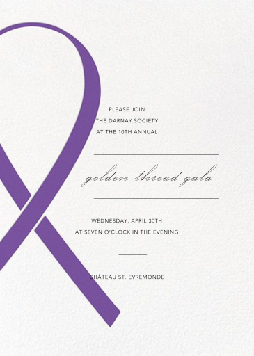 Cinta benéfica - Invitación a una recaudación de fondos por Paperless Post