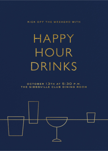 Lower the Bar - Happy Hour Invitation by Paperless Post