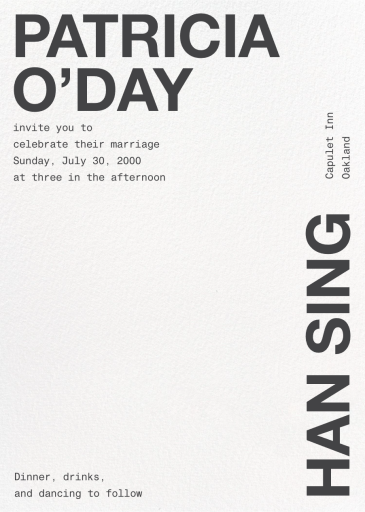 Axes - Wedding Invitation by Paperless Post