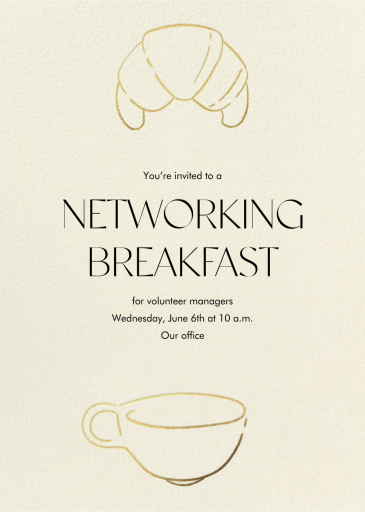 Petit Dejeuner - Business Event Invitation by Paperless Post