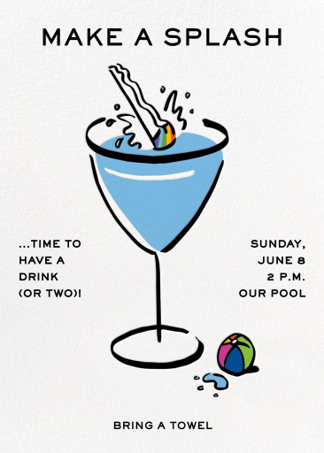 Diva Dive - Cocktail Party Invitation by Rob Wilson