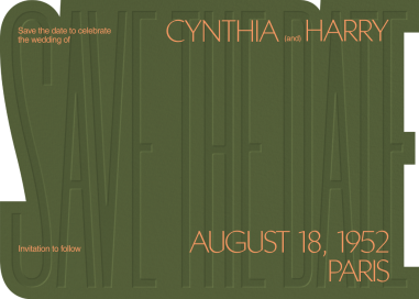 Save the Date Cutout by Both