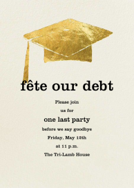 Textured Mortar Board by Paperless Post