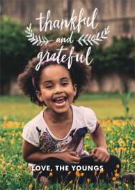 Double Gratitude - Thanksgiving Card by Paper Source