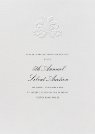 Leaf Lace II - Business Event Invitation by Oscar de la Renta
