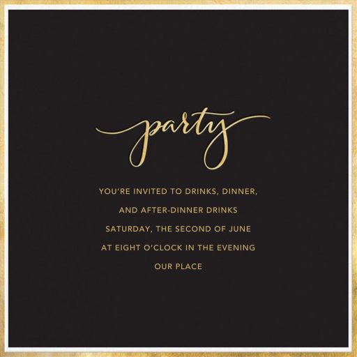 Fine Band Party - Graduation Party Invitation by Sugar Paper