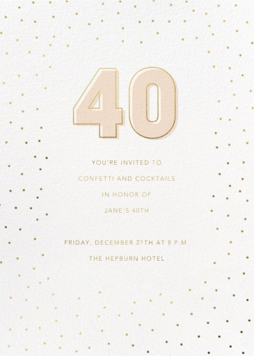 Golden Occasion - Birthday Invitation by Sugar Paper