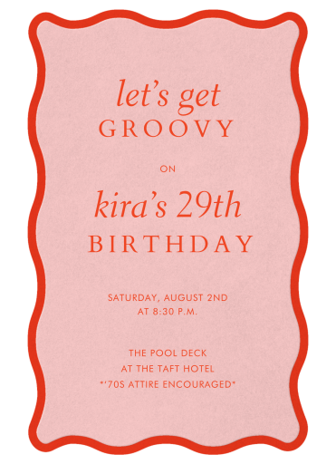Rippled Trim - Birthday Invitation by Paperless Post
