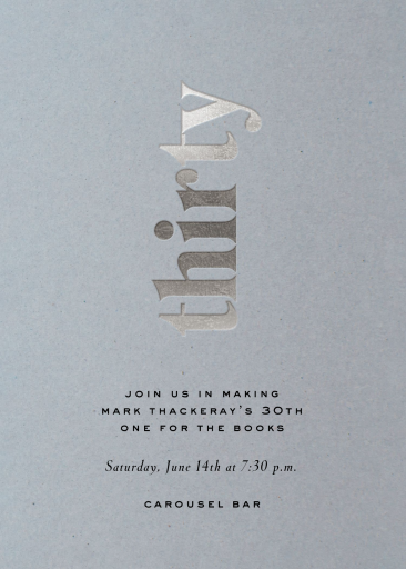 Sideways Lettering - Invitation by Paperless Post