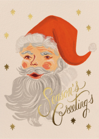 Greetings From Santa - Christmas Card by Rifle Paper Co.