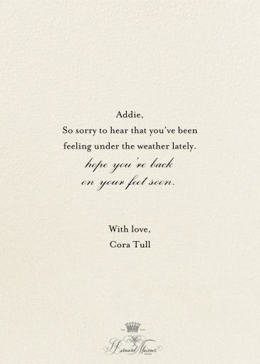 Get Well - Get Well Soon Card by Bernard Maisner - Back