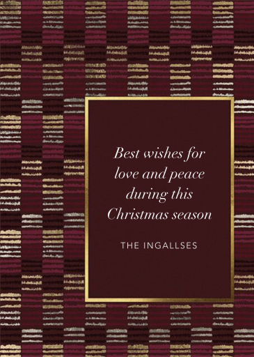 Filafette - Holiday Card by Kelly Wearstler - Back