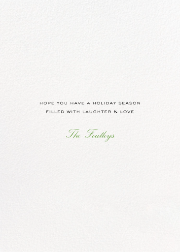 Confetti Multi-Photo (Tall) - Holiday Card by kate spade new york - Back