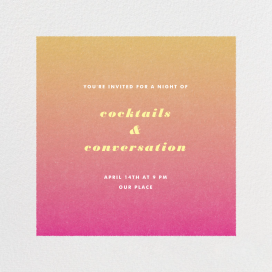 Gradient White Border - Western Party Invitation by Paperless Post