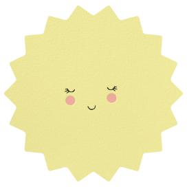 Smiley Sun - First Birthday Invitation by Meri Meri