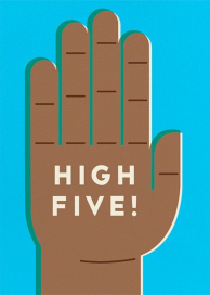 High 5 - Congratulations Card by The Indigo Bunting
