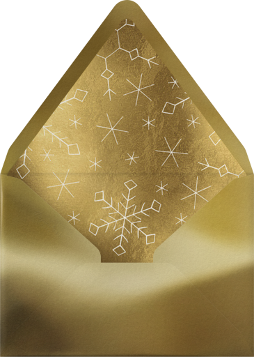 Vintage Snowflakes - Paperless Post Envelope