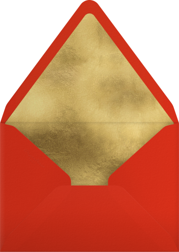 Holiday Car Illustration Invitation Envelope