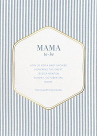 Seersucker Scrim - Baby Shower Invitation by Sugar Paper