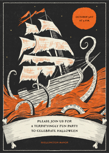 Haunted Ship - Halloween Invitation by Paperless Post